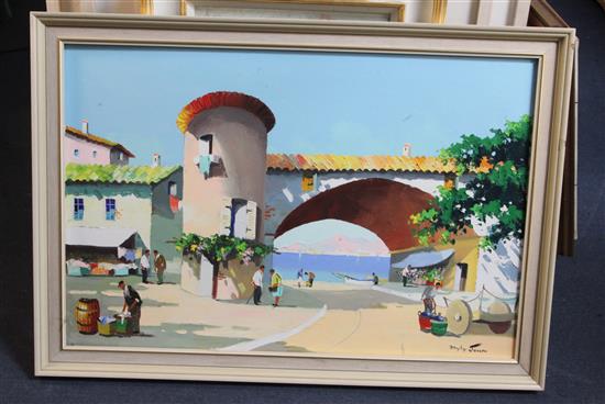 § Cecil Rochfort DOyly John (1906-1993) Cap dAntibes, near Nice 20 x 30in.